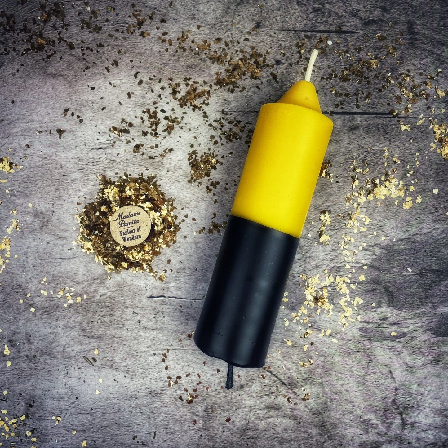 Beeswax Double Action Reversing Spell Candle - Protection & Curse Reversal Magic