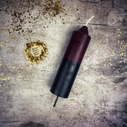 Beeswax Double Action Reversing Spell Candle - Protection & Curse Reversal Magic