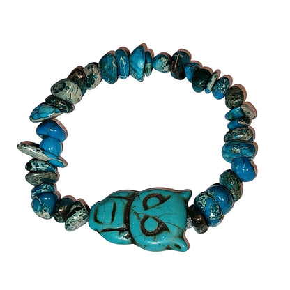 Turquoise Owl Bracelet