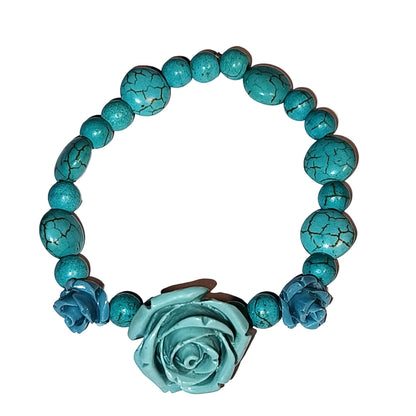 Turquoise Rose Bracelet