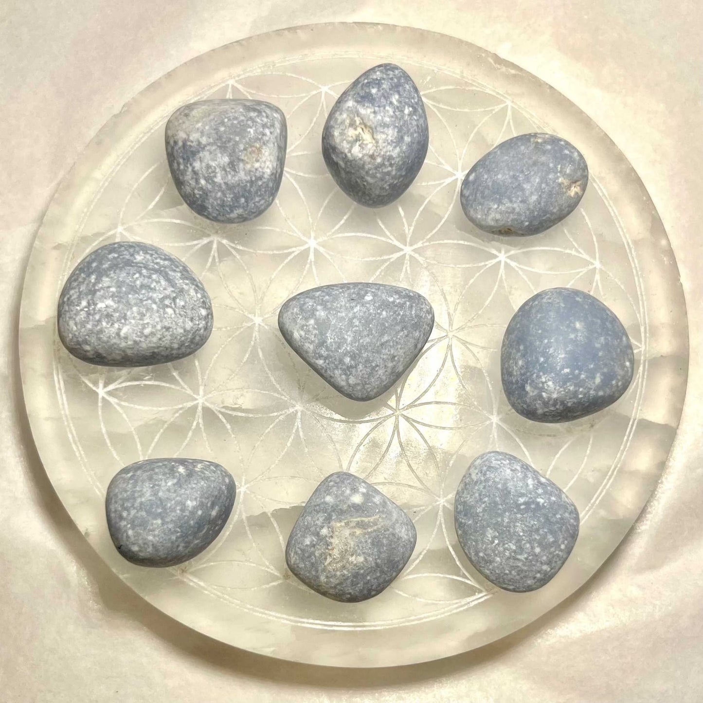 Angelite Tumbled Pocket Stone