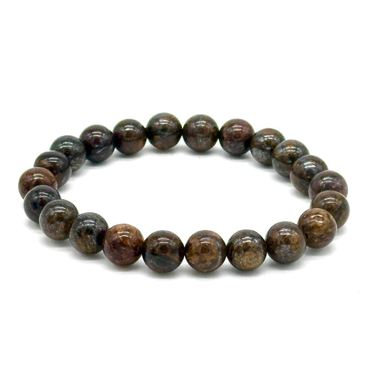 Bronzite Round Bead Bracelet - Balanced Diplomacy