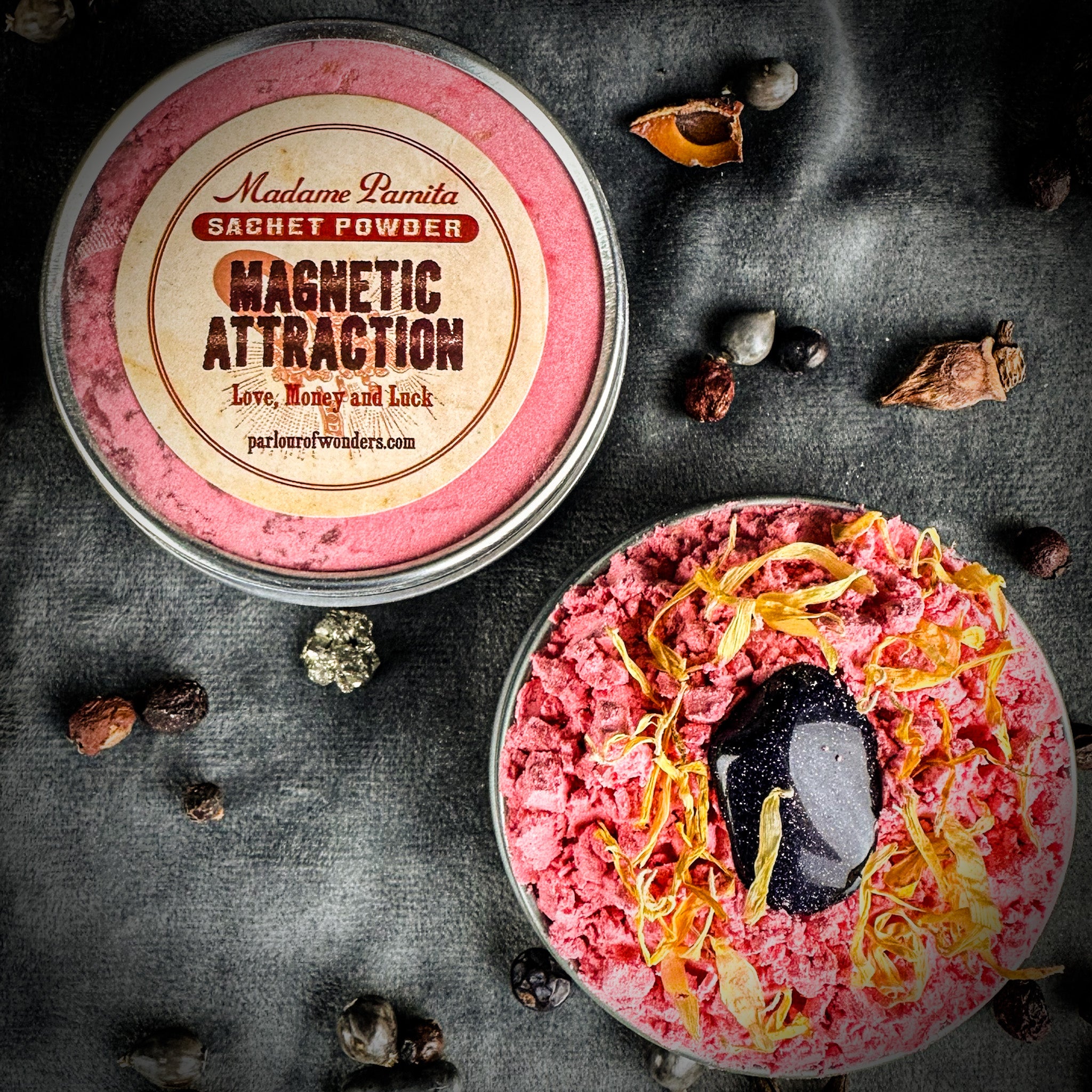 Magnetic Attraction Sachet Powder by Madame Pamita – Crystal Treasures Co