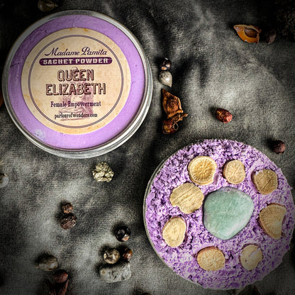 Queen Elizabeth Sachet Powder by Madame Pamita
