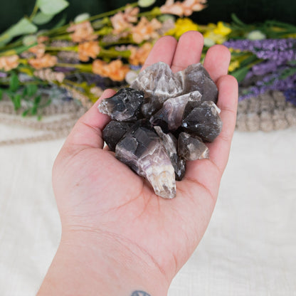 Smoky Chevron Amethyst Raw