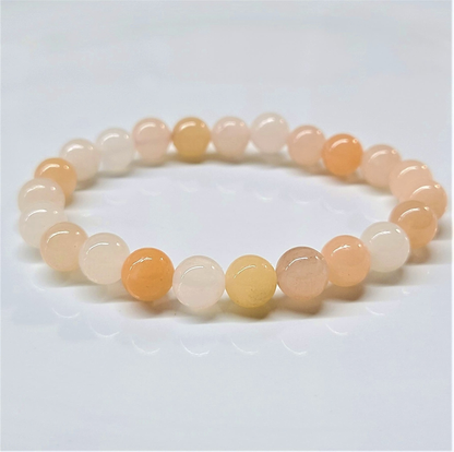 Pink Aventurine Round Bead Bracelet - Compassionate Renewal
