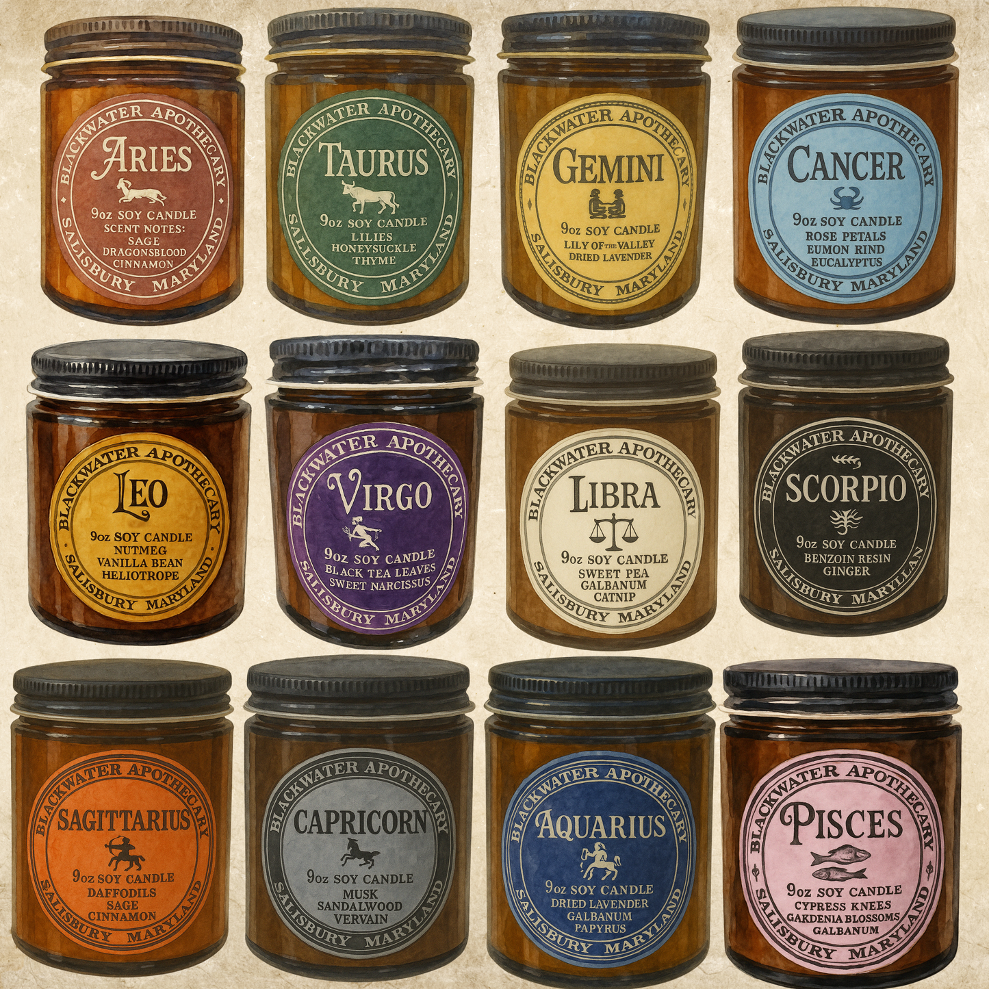 Zodiac Collection - Candles