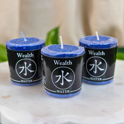 Wealth and Water Votive Candle