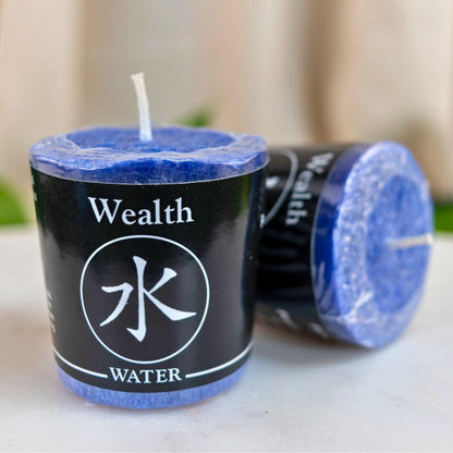 Wealth and Water Votive Candle