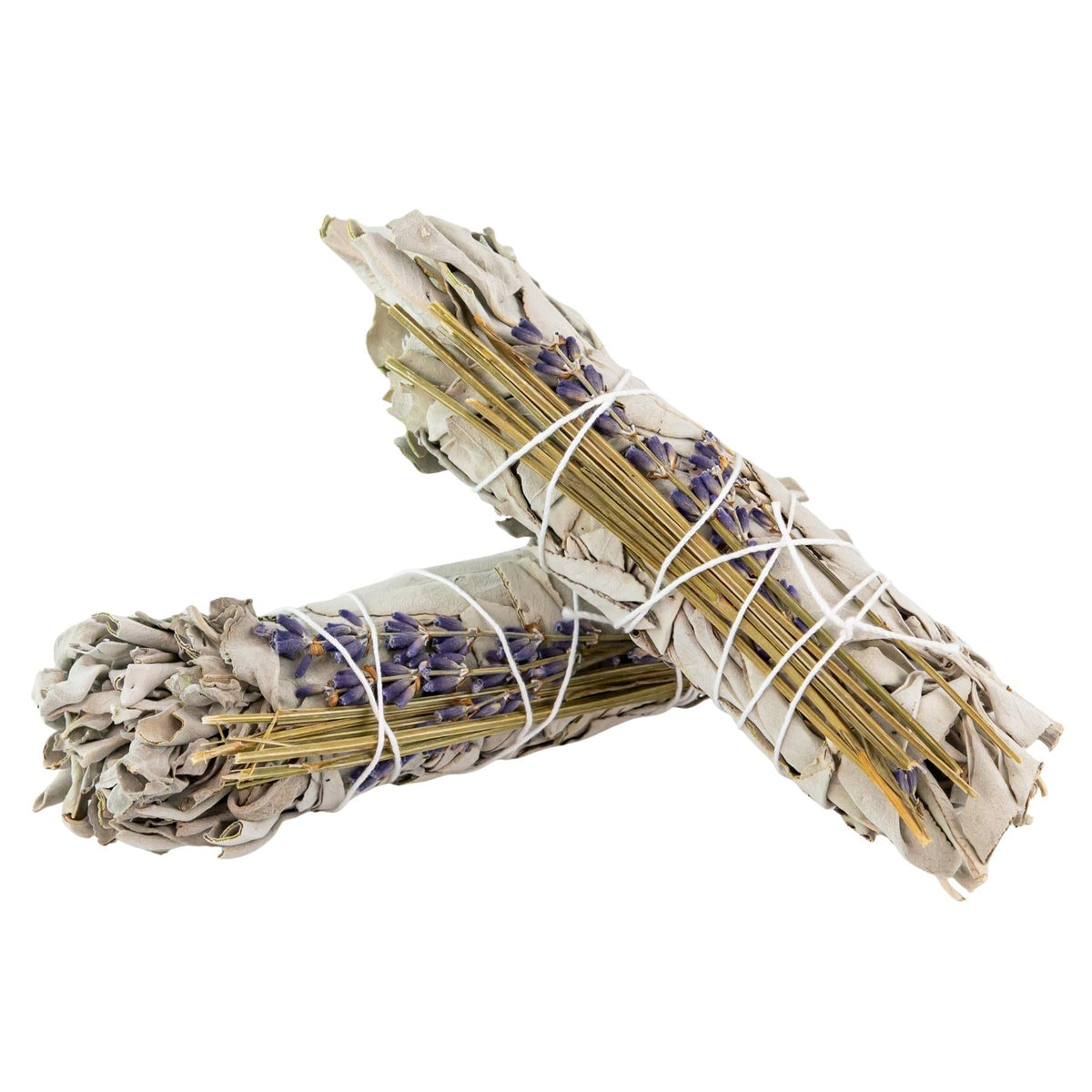 White Sage with Lavender Smudge Stick