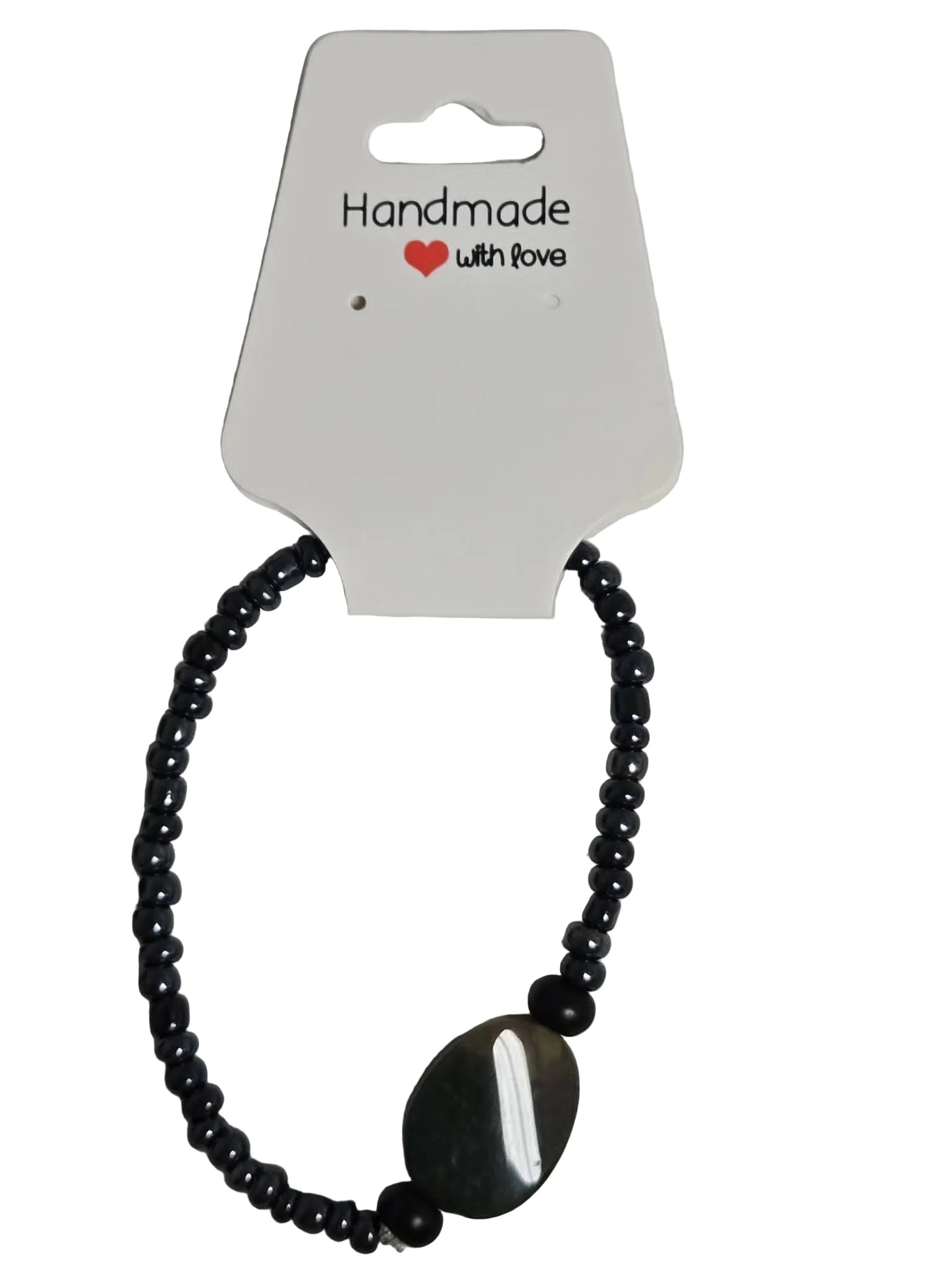 Hematite with Bloodstone Bracelet