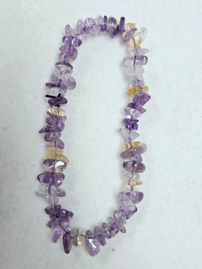 Light Amethyst Natural Stone Stretch Bracelet