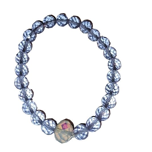 Clear Glass Bracelet