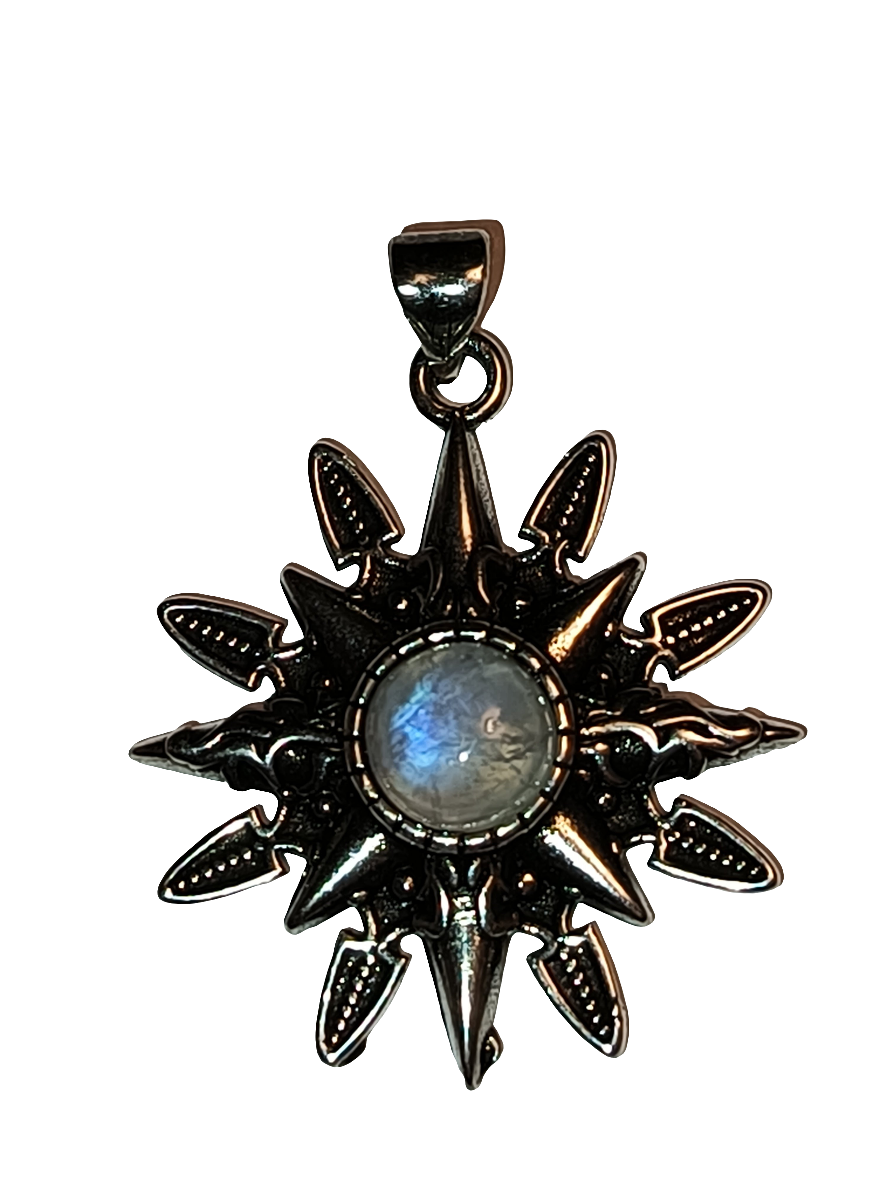 Moonstone Sun Pendant