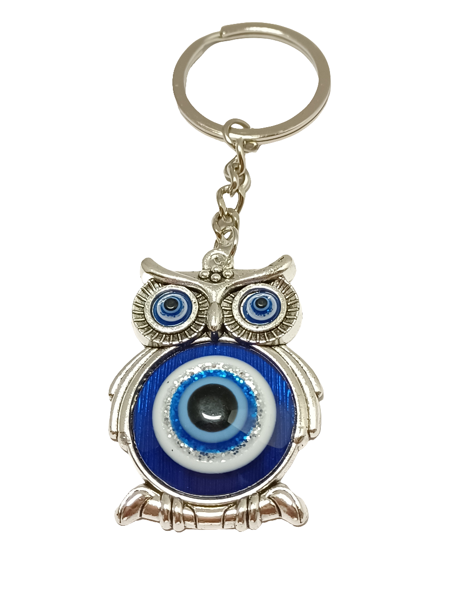 Owl Evil Eye Keychain