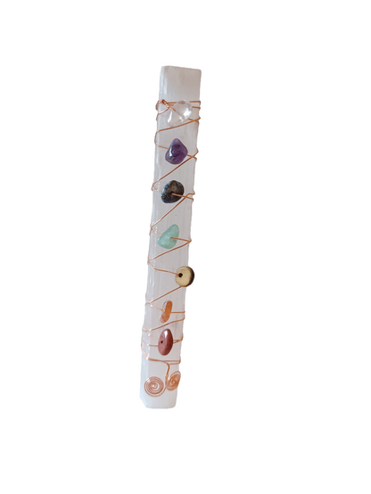 Selenite Chakra Stone Wand