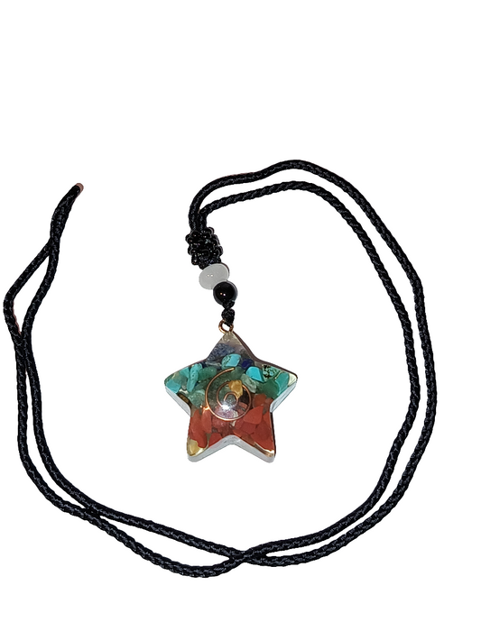 Chakra Star Pendant Necklace