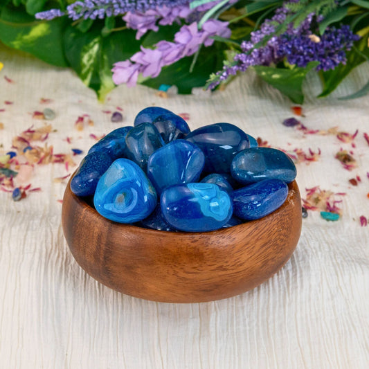 Blue Agate Tumbled