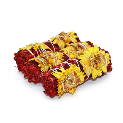'Red Romance' Dragon's Blood Sage Smudge Stick (4 in.)