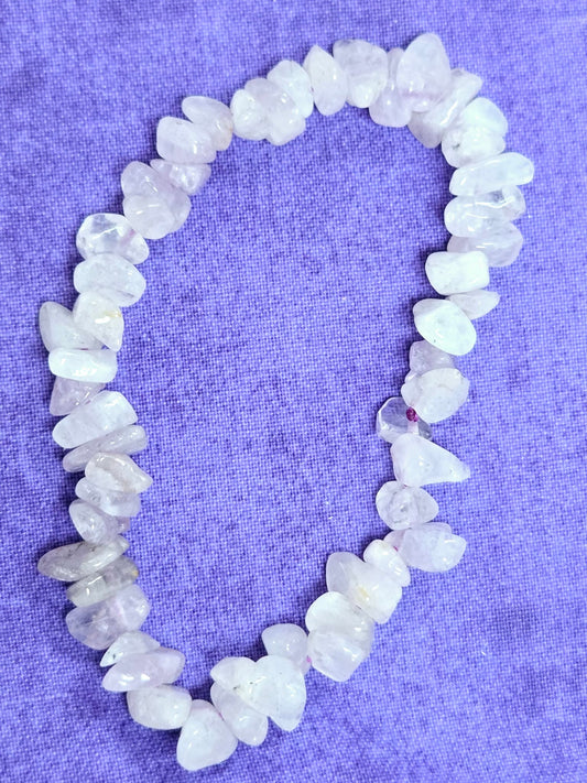 Rose Quartz Natural Stone Stretch Bracelet