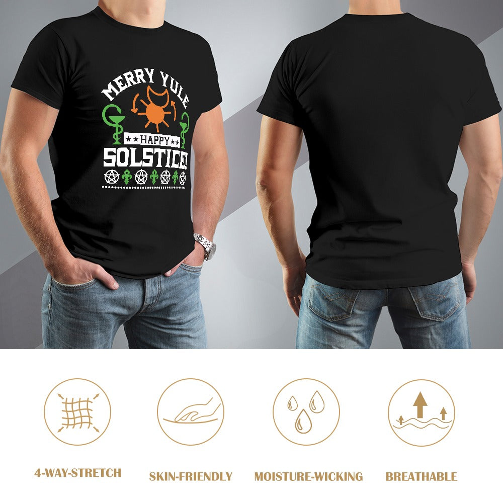 Merry Yule Happy Solstice Men's T-shirt