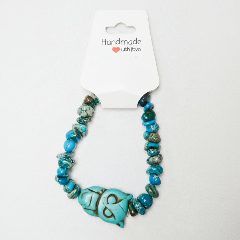 Turquoise Owl Bracelet
