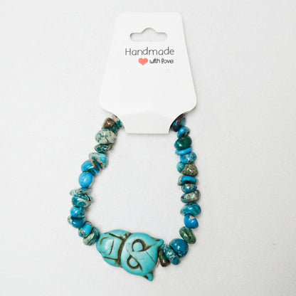 Turquoise Owl Bracelet