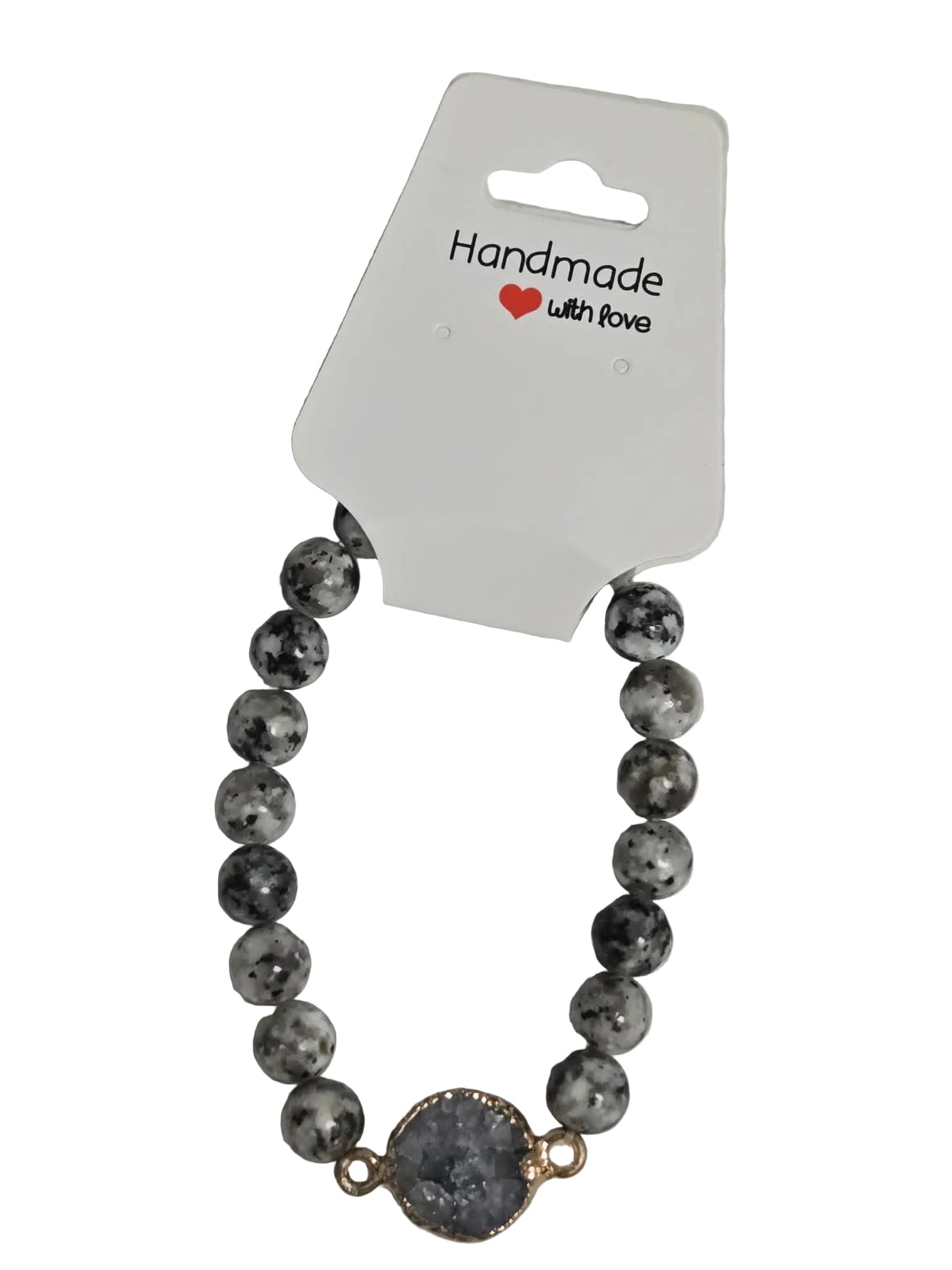 Yooperlite Bracelet with Druzy Charm