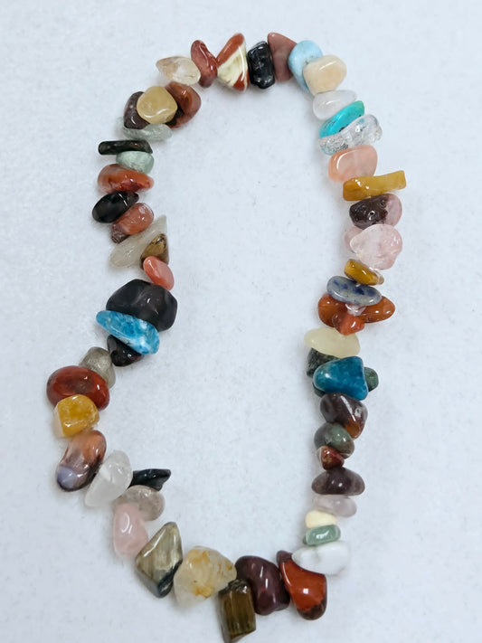 Mixed Natural Stone Stretch Bracelet