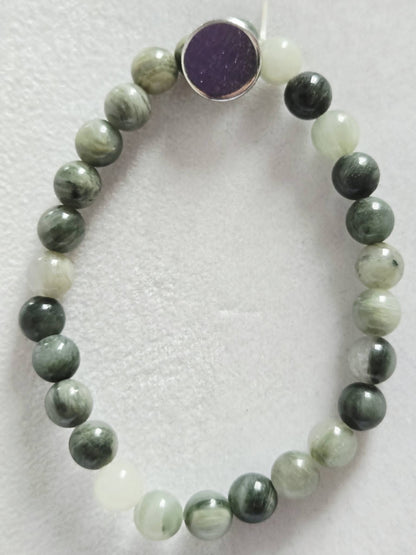 Dyed Agate Natural Stone Stretch Bracelet