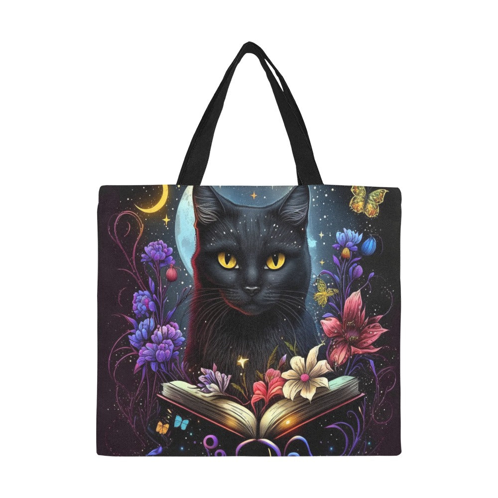 Witchy Cat Tote Bag - Large
