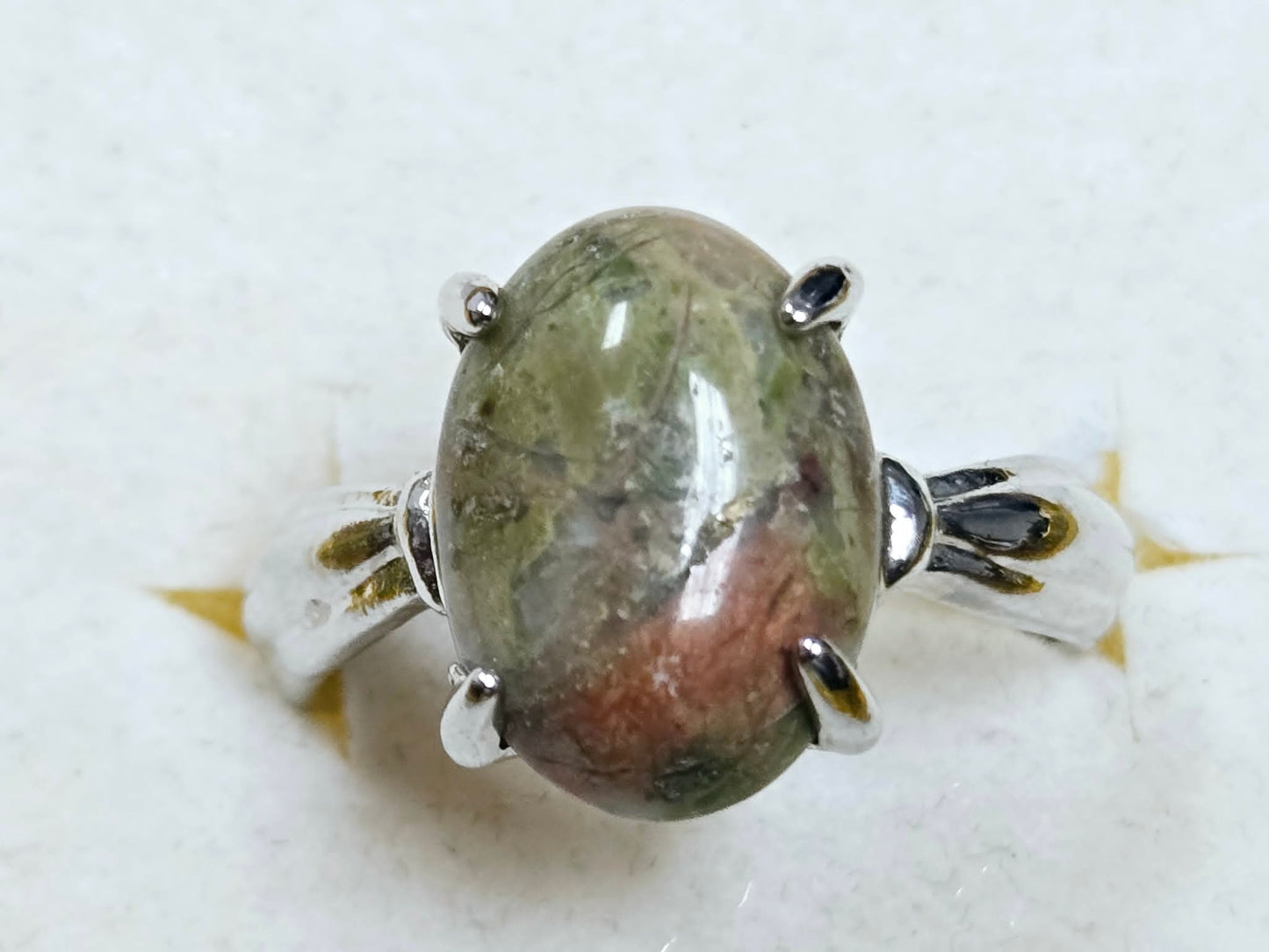 Unakite Ring - Size 8