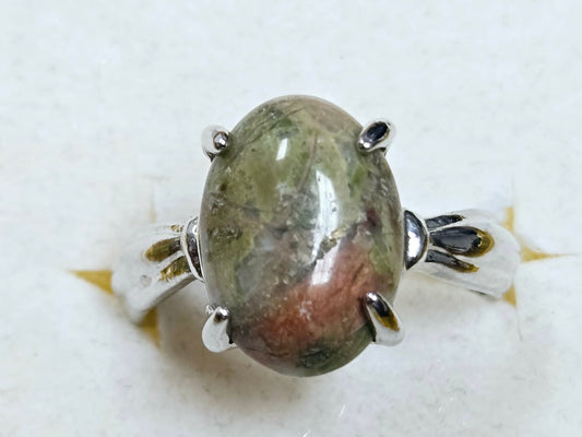 Unakite Ring - Size 8