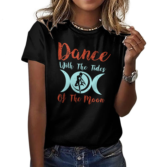 Dance With The Tides Of The Moon 100% Cotton T-Shirt