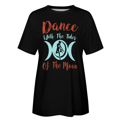 Dance With The Tides Of The Moon 100% Cotton T-Shirt