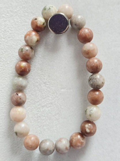 Sunstone Natural Stone Stretch Bracelet