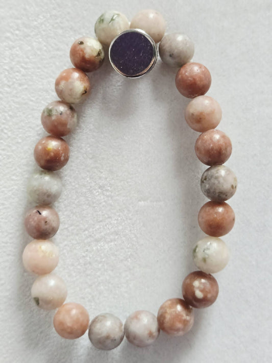 Sunstone Natural Stone Stretch Bracelet