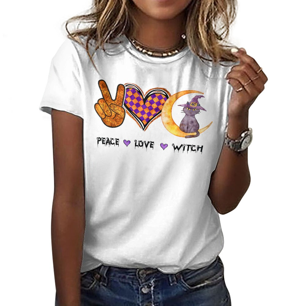 Peace Love Witch 100% Cotton T-Shirt