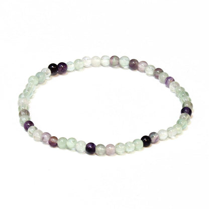 Fluorite Round Bead Bracelet - Psychic Awakening