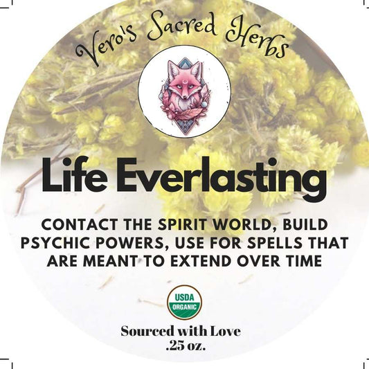 Herb Garden - Organic Life Everlasting .25 oz