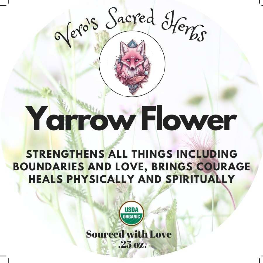 Herb Garden - Organic Yarrow Flower .25 oz