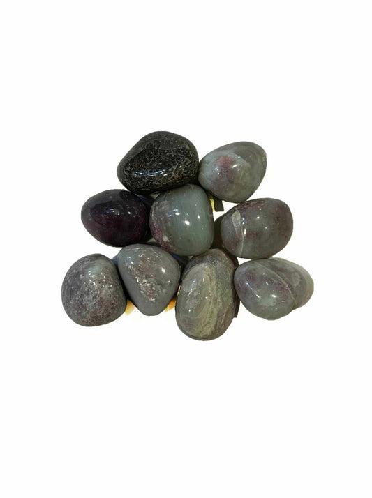 Pink Tourmaline Tumbled Stone (in matrix)