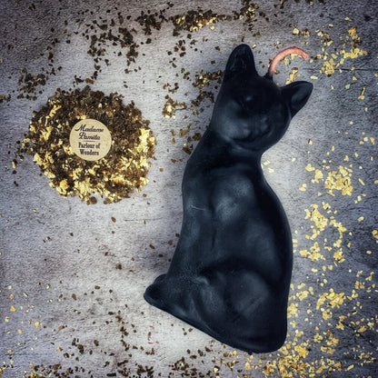 Beeswax Lucky Cat Spell Candle - Fast Action & Manifestation Magic