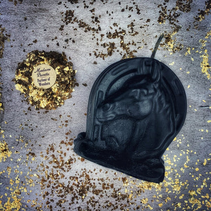 Beeswax Lucky Horseshoe Spell Candle - Luck & Power Magic