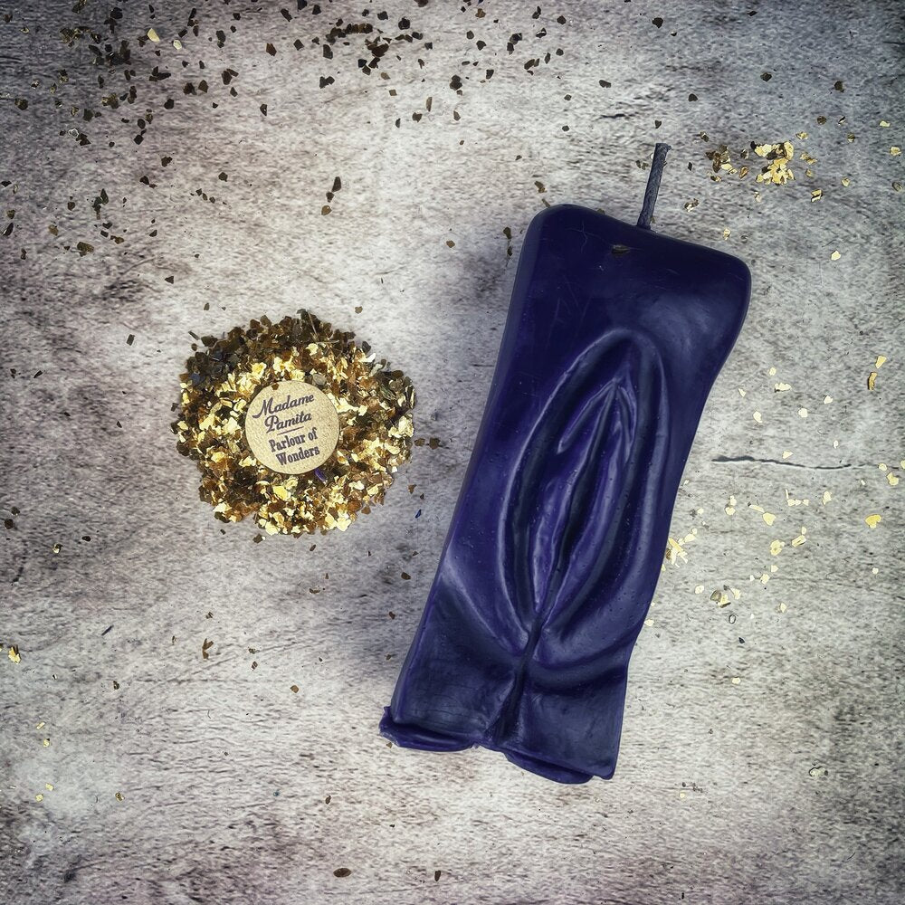 Beeswax Yoni Vulva Spell Candle - Passionate Love & Sex Magic