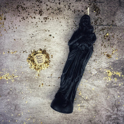 Beeswax Mother Mary Spell Candle - Divine Protection & Unconditional Love Magic