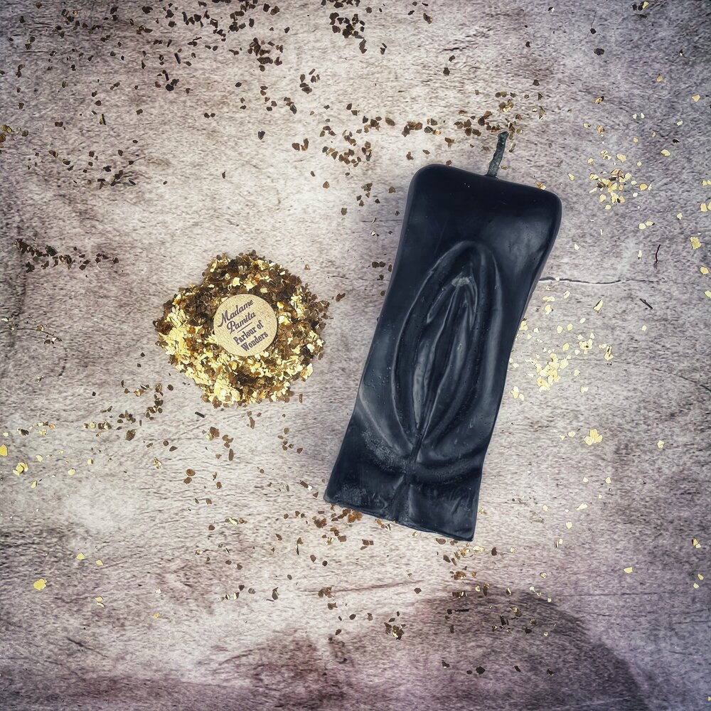 Beeswax Yoni Vulva Spell Candle - Passionate Love & Sex Magic