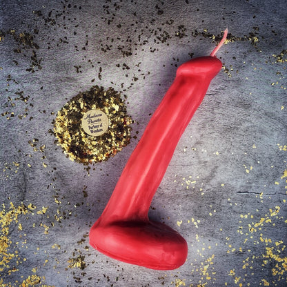 Beeswax Phallus Spell Candle - Passionate Love & Sex Magic