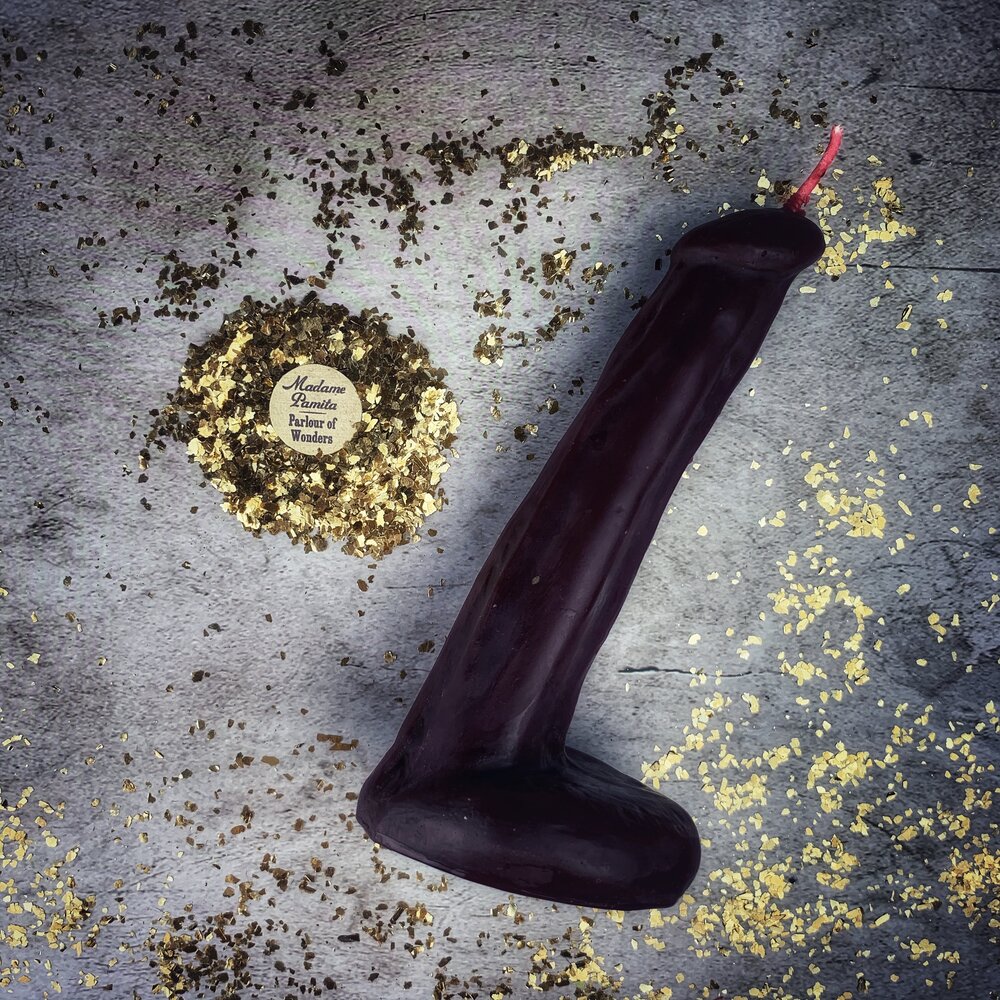 Beeswax Phallus Spell Candle - Passionate Love & Sex Magic