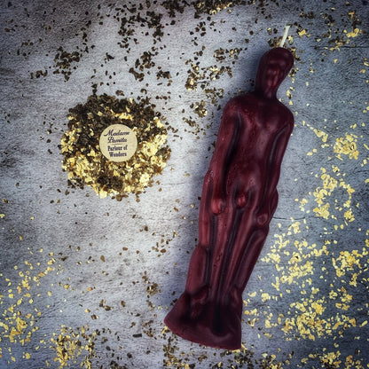 Beeswax Male Figural Spell Candle - Sympathetic Magic & Personal Power